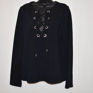 Theory Blouse with LACED Neck!  HOT!